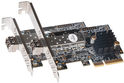 Sonnet SOLO 10G Gigabit Ethernet PCIe 3.0 Card with Short-Range SFP+ Transceiver Sonnet SOLO 10G Gigabit Ethernet PCIe 3.0 Card with Short-Range SFP+ Transceiver